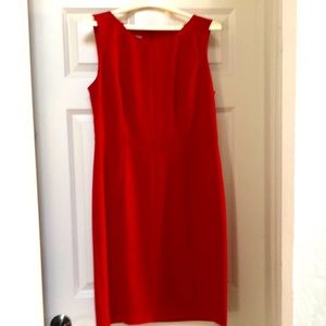 Talbots sleeveless red dress. Size 10P.